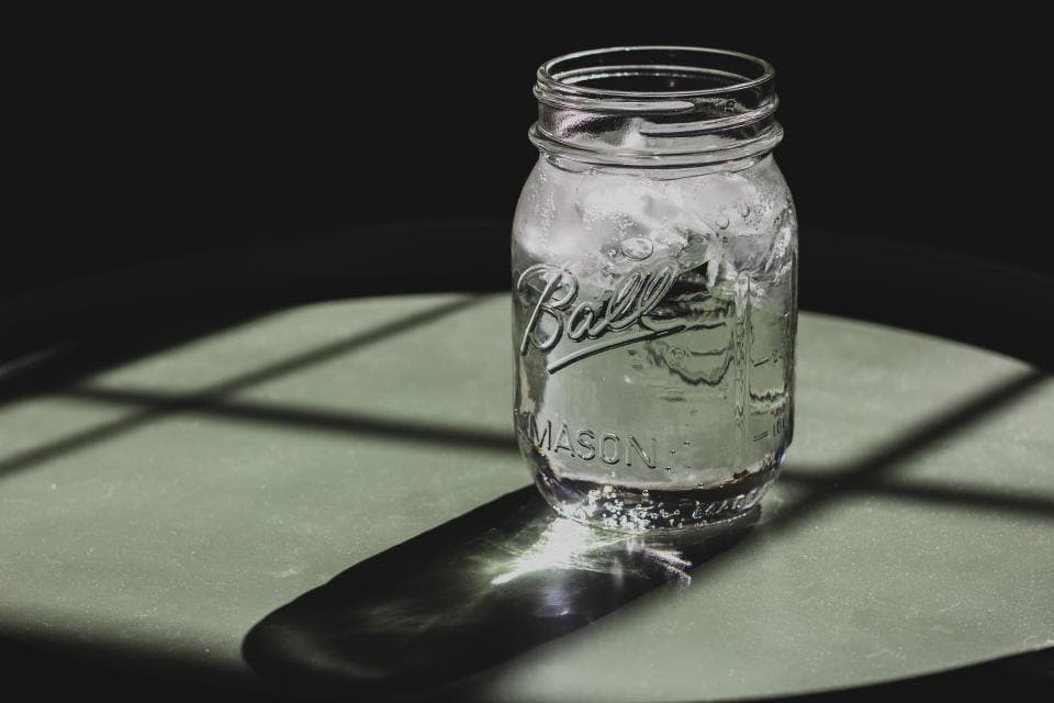Lidded Glass Storage Jar